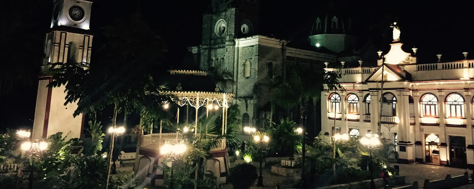 Vista del centro de Cuetzalan, Puebla
